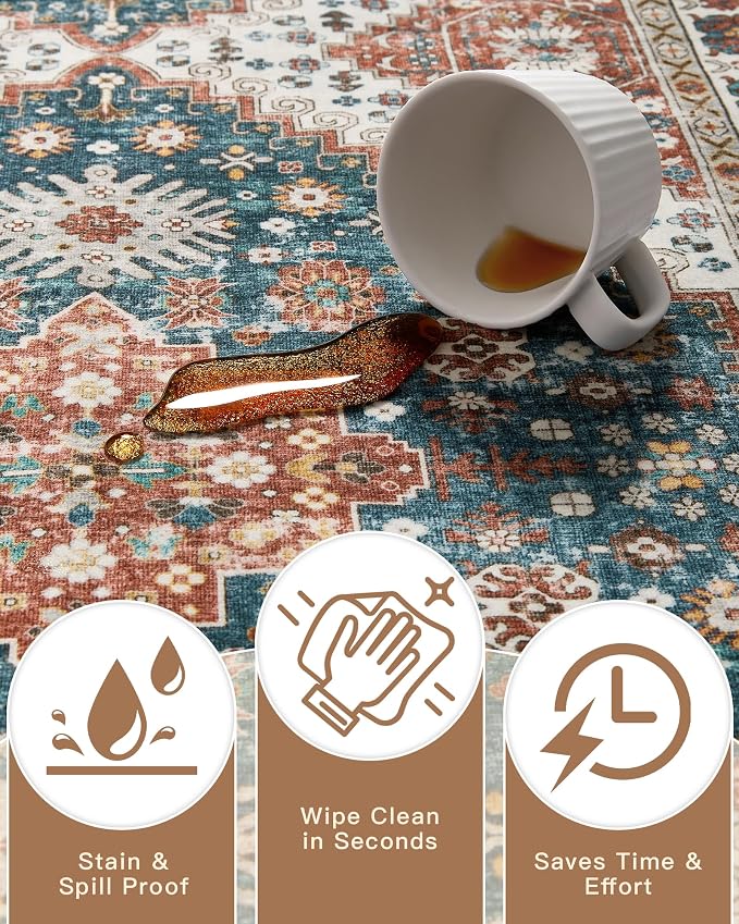 Madane Hallway Runner Rug 2x8 Washable Kitchen Rugs Non-Slip, Soft Ultra-Thin - Image 8
