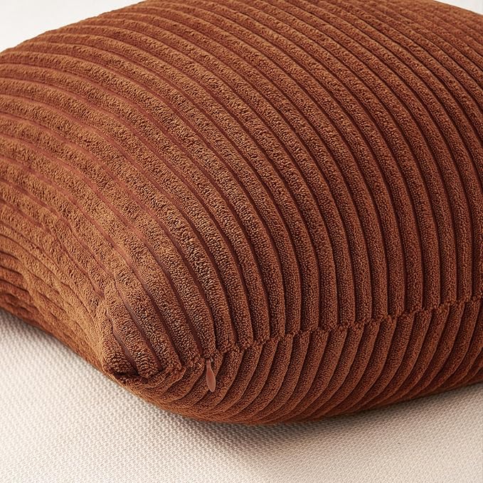 Topfinel Yellow Brown Gradient Rustic Pillow Case Boho Throw Pillow Covers - Image 6