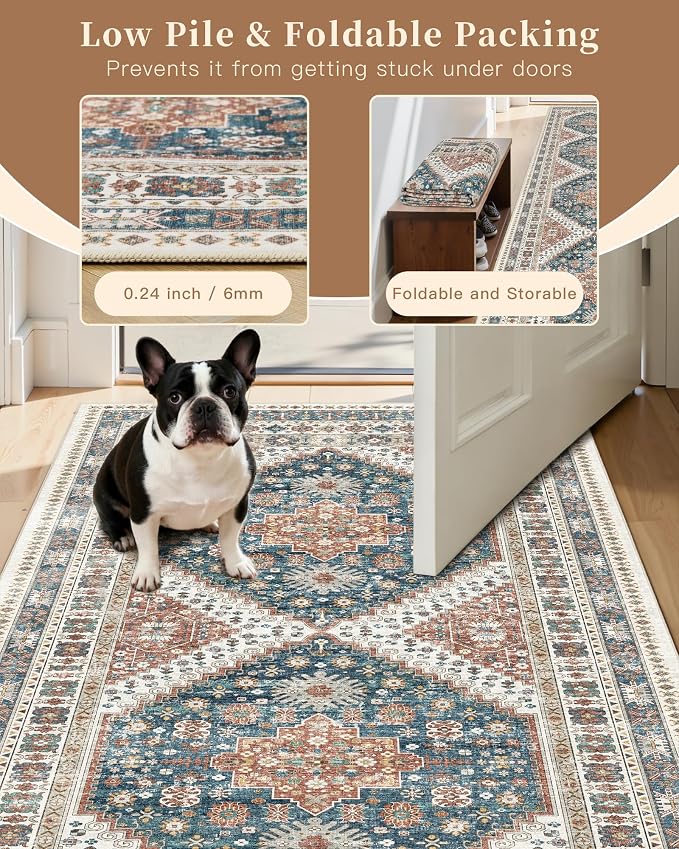 Madane Hallway Runner Rug 2x8 Washable Kitchen Rugs Non-Slip, Soft Ultra-Thin - Image 7