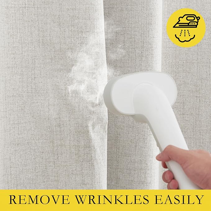 NICETOWN 100% Blackout Linen Curtains - Image 8