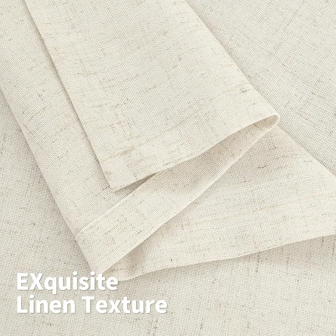 YoungsTex 84 Inches Length Linen Curtains - Image 8