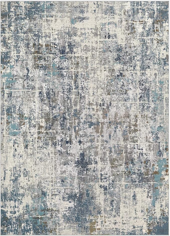 DMOYEST Area Rug Living Room Rugs 5x7 Washable Abstract Carpet | Neutral Modern - Image 9