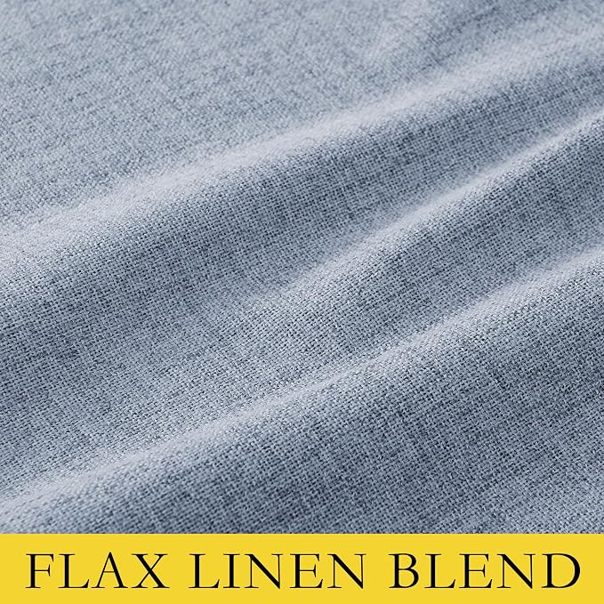 NICETOWN 100% Blackout Linen Curtains - Image 6