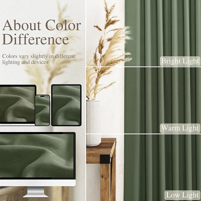Extra Long Curtains 2 Panels 102 Inches Long - Image 4