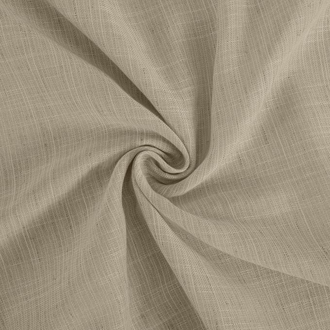 BGment 90 Inches Long Camel Linen Curtains - Image 8