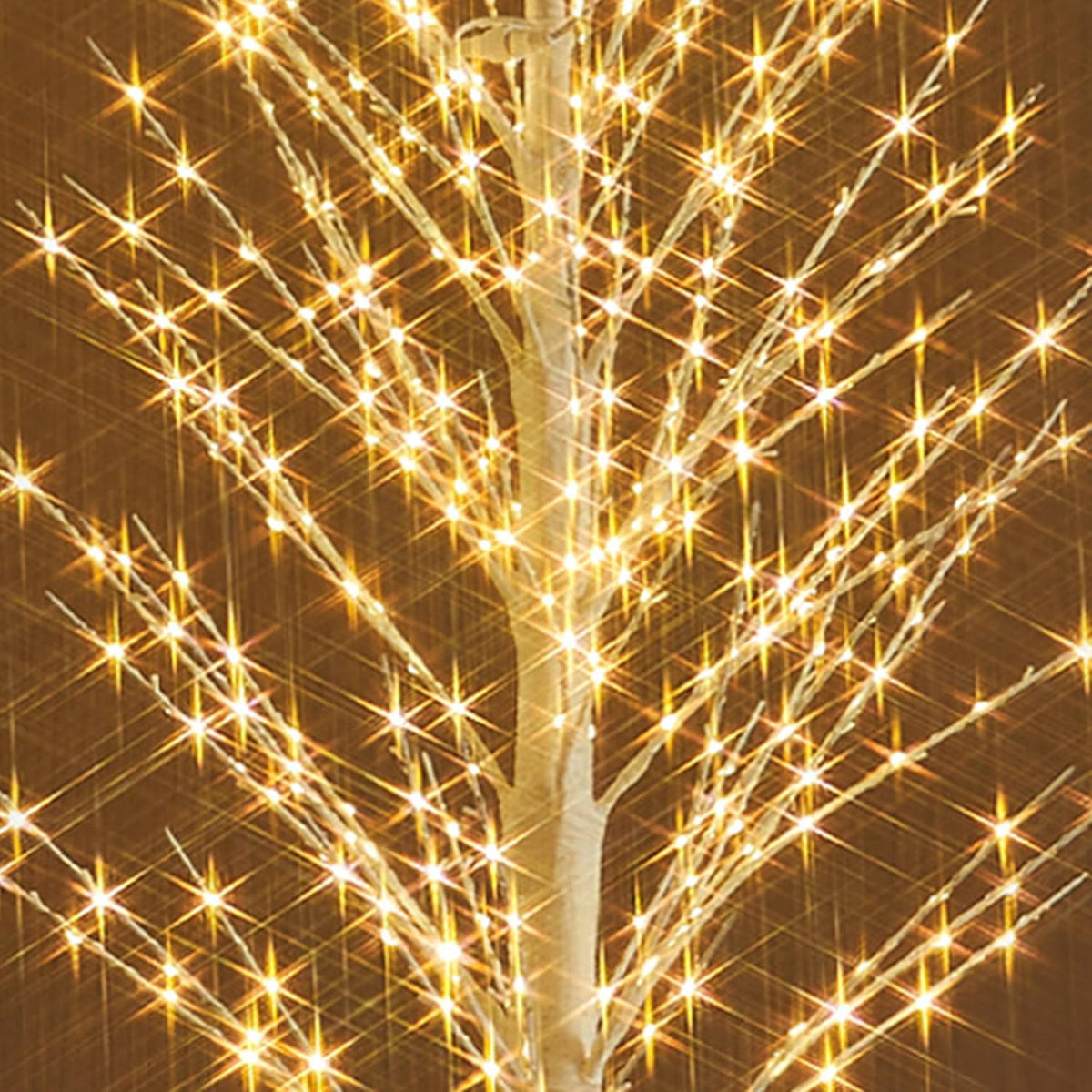 Fudios Lighted White Tree Alpine 6FT 810 LED Fairy Lights, Artificial Winter Twig Tree Lights Plug in for Christmas Indoor Outdoor Home Decoration
