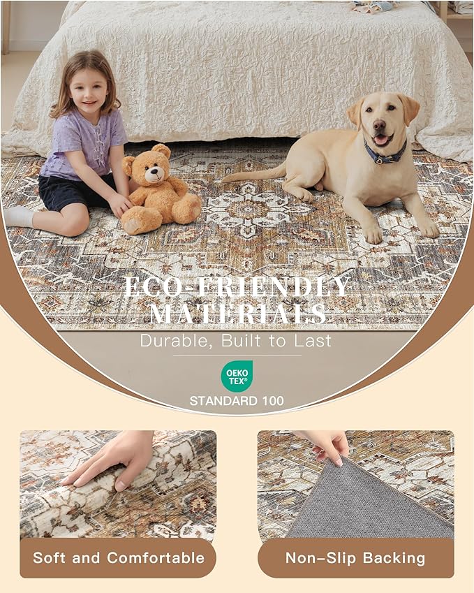 Madane Washable Runner Rug 2x6 Runners - Image 6