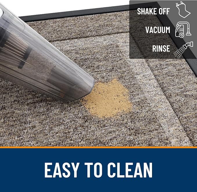 OLANLY Front Door Mat Outside 71x23, All-Season Heavy-Duty Rubber Doormat | - Image 5