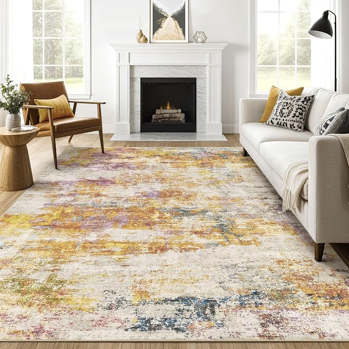 LOONGRUG 10x13 Area Rug Washable Large Neutral Modern Living Room Rug | by LOONGRUG