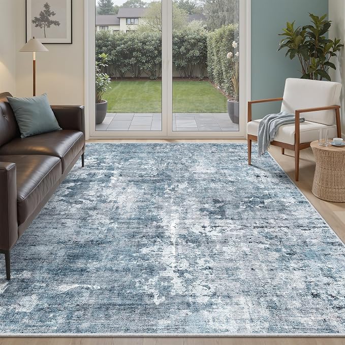 Soalmost Abstract Rug 5x7 Washable Area Rugs by Soalmost