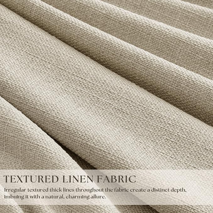 Oatmeal Beige Extra Wide Blackout 60 x 102 Inch Pinch Pleat Curtain 1 Panel | - Image 2