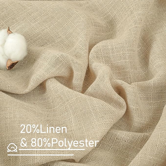 Light Filtering Linen Curtains 78 inches Long - Image 2