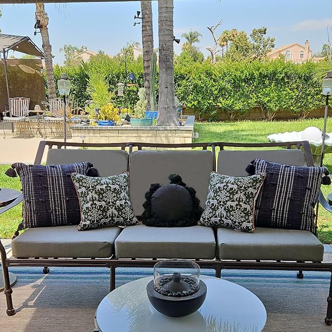 Sqodok Outdoor Cushion Covers 19x19 inch, Wicker Chair - Image 3