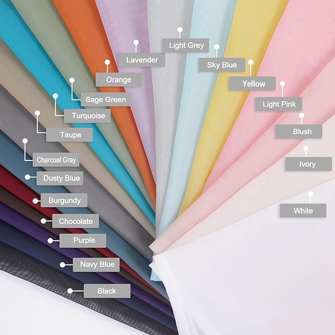 Chyhomenyc Pink Sheer Valances for Windows - Image 6