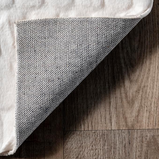 nuLOOM Nia White Geometric Washable Runner Rug - Image 5