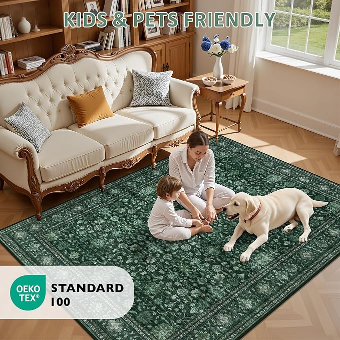 10x12 Area Rugs Living Room: Washable Rug - Image 8