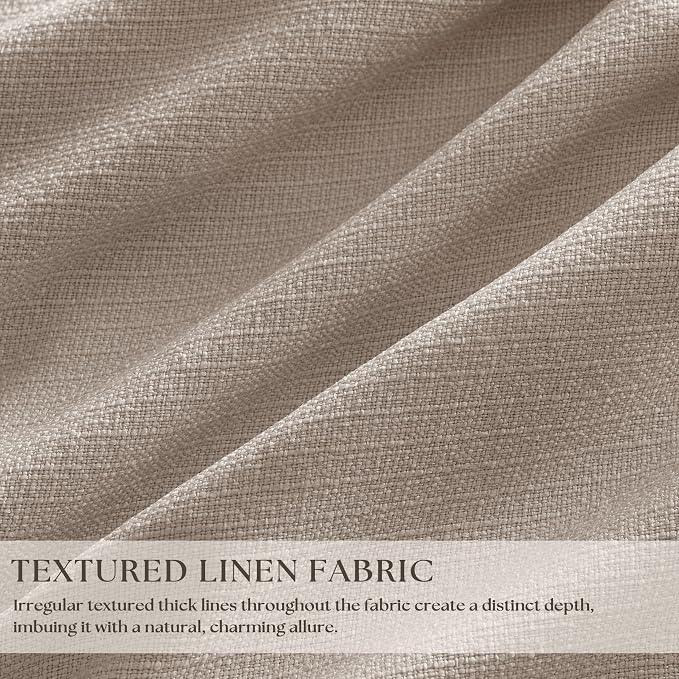 70 Inch Wide Blackout Pinch Pleat Curtains 108 Inches Long Burlywood Birch | - Image 2