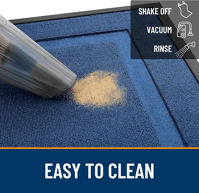 OLANLY Front Door Mat Outside 59x23, All-Season Heavy-Duty Rubber Doormat | - Image 5