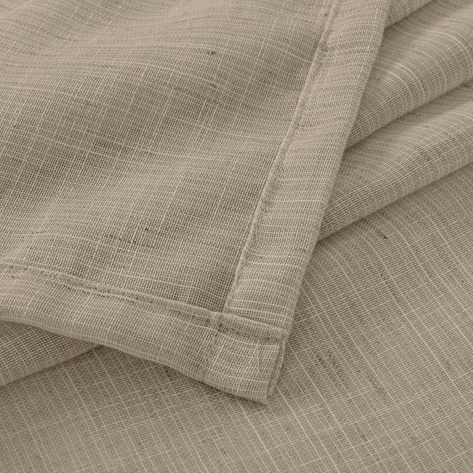 BGment Short Camel Linen Curtains 36 Inches Long - Image 9