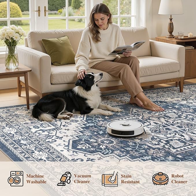 UERMEI 8x10 Area Rug for Living Room - Image 7