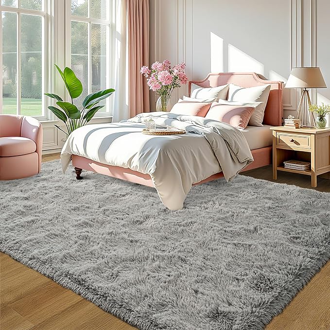 LOCHAS 5x8 Area Rugs Fluffy Living Room Carpets - Image 2