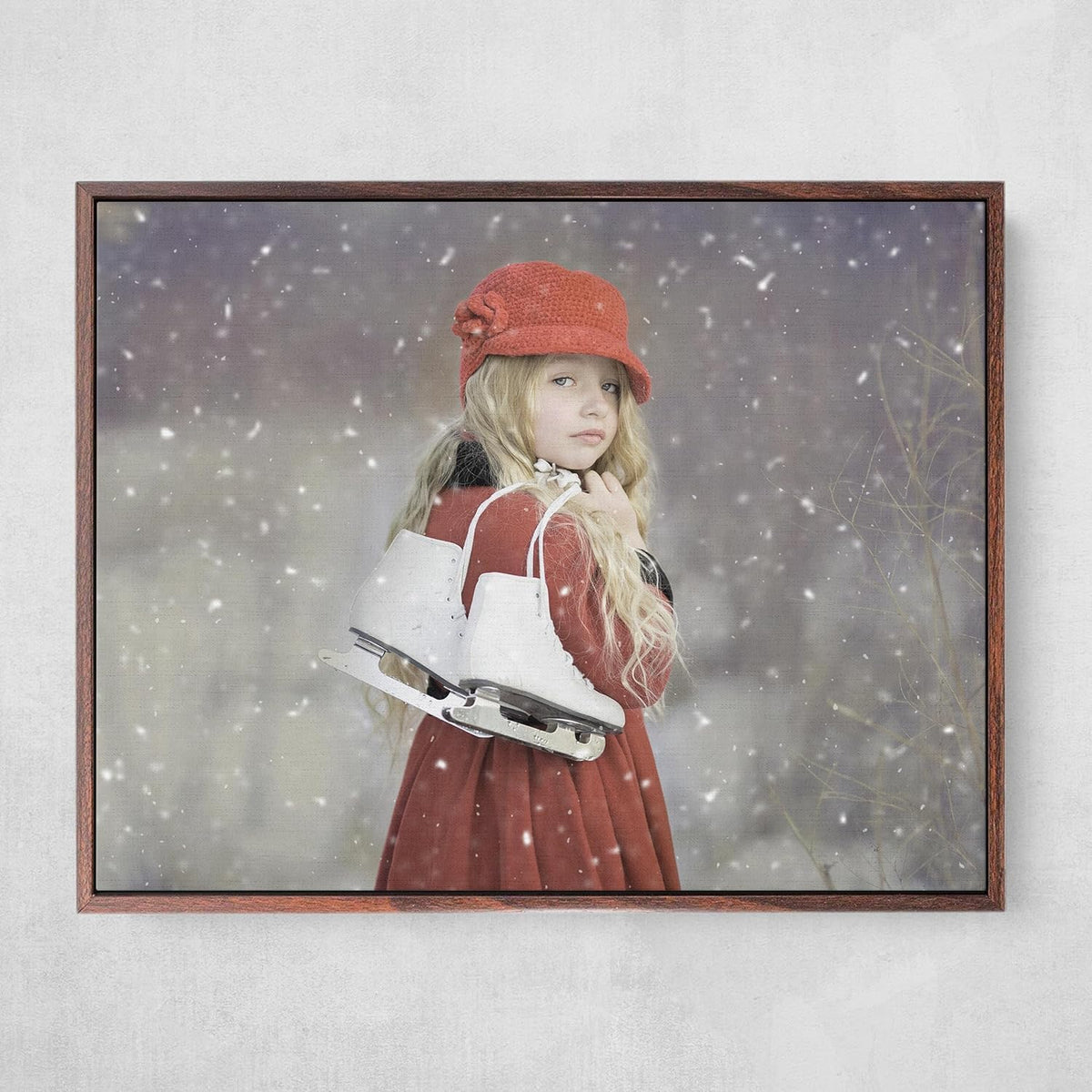 Personalized Custom Canvas Prints: Photo On Canvas (Dark Brown, 16x20) Transform Your Photos into Stunning Framed Wall Art Digitally Printed Photo To Canvas Ideal for Home Decor, Gifts Keepsakes.