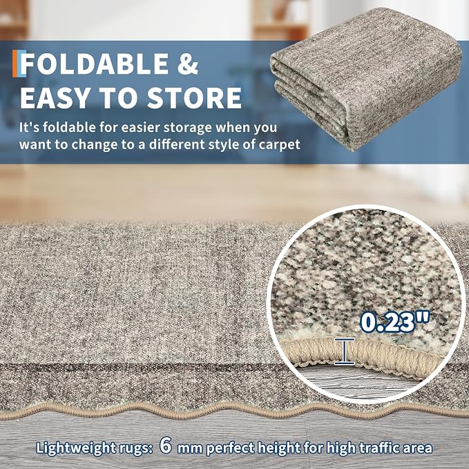 GarveeHome Scalloped Washable Runner Rug 2x6 Non Slip Kitchen Rugs - Image 6