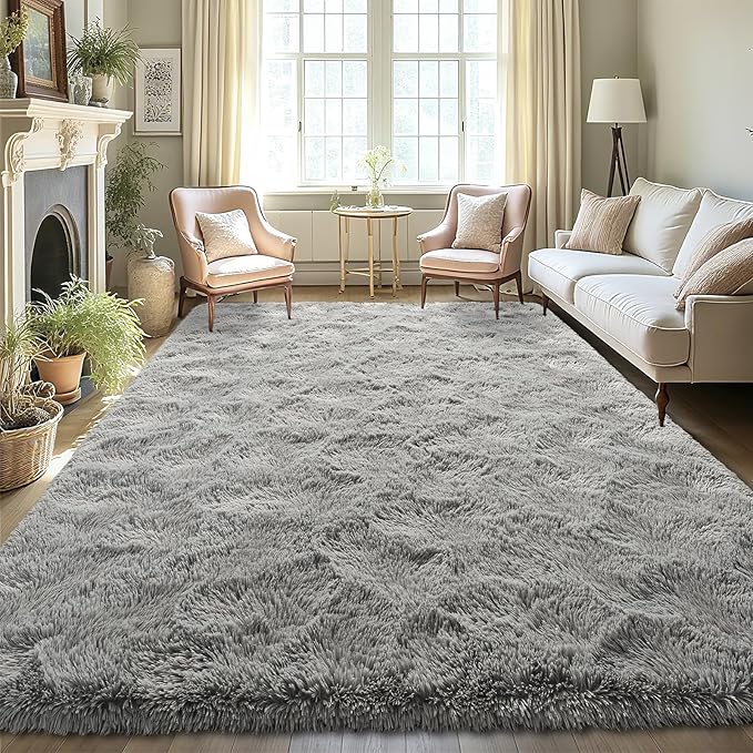 LOCHAS 5x8 Area Rugs Fluffy Living Room Carpets by LOCHAS