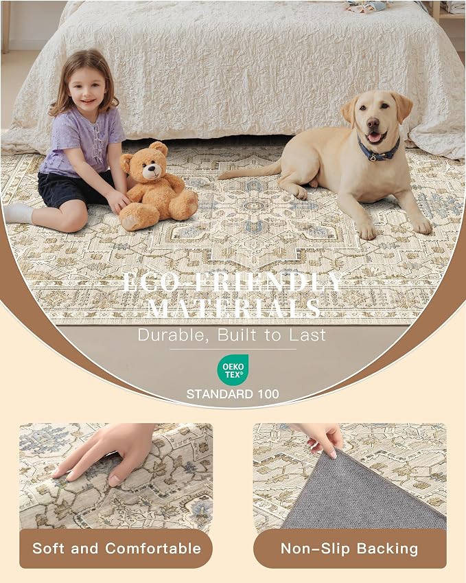 Madane Washable Entry Rug 3x4 Area Rugs - Image 5