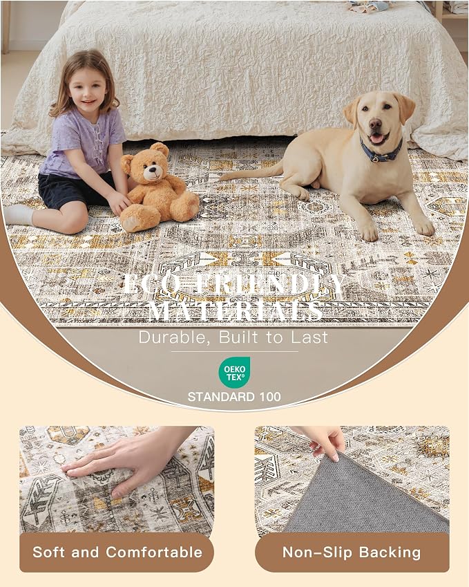 Madane Washable Runner Rugs 2x10 Long - Image 5