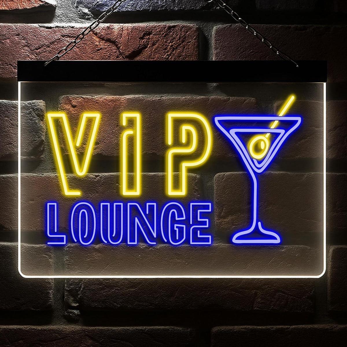 Custom Bar Neon Sign Vip Lounge Beer Home Bar Lights Decor Acrylic Table LED Personalized Lighted Signs for Men Restaurant Coffee Man Cave Workshop Garage Poker Signs Gifts