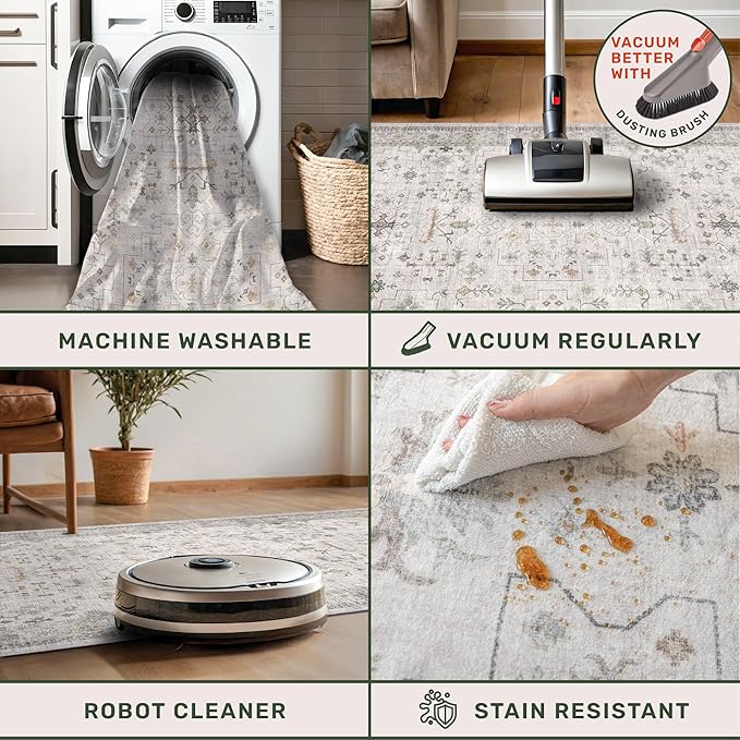 Washable 3x5 Large Bathroom Rug - Image 4