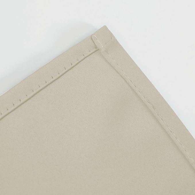 Light Beige Blackout Curtains 40 x 63 Inch Length/Set of 2 Curtain - Image 8