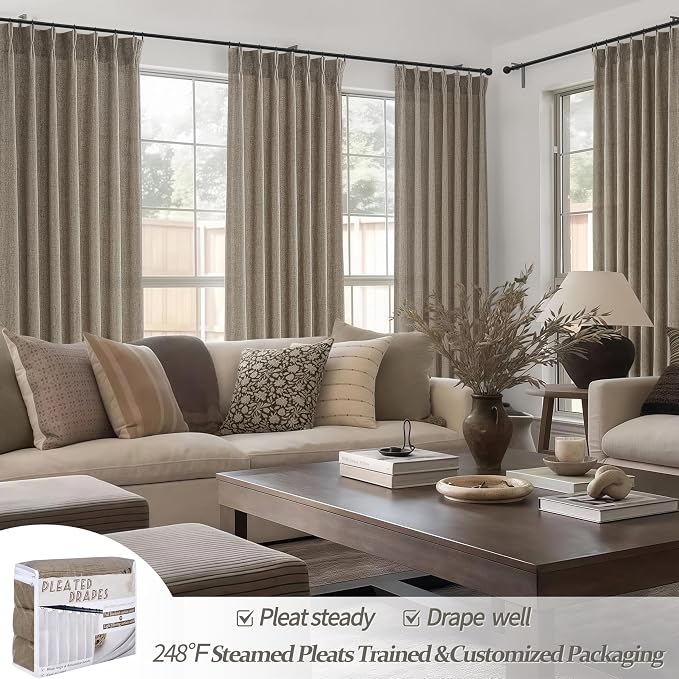 Extra Long Semi Through 120 Inch Curtains 2 Panels - Image 5