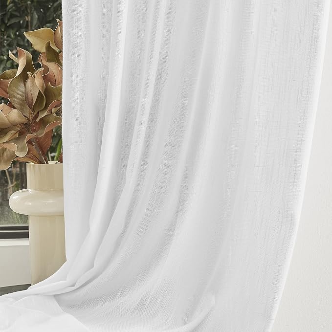MYSKY HOME Patio White Curtains - Image 7