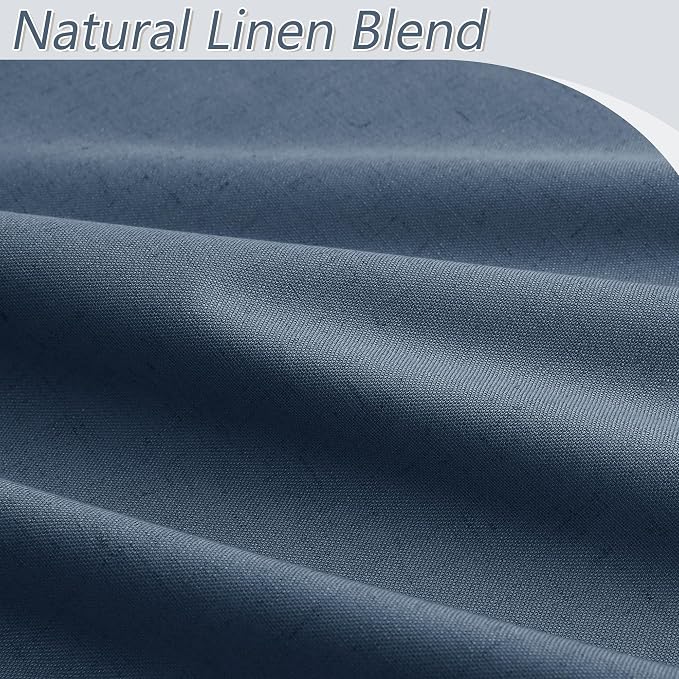 100% Blackout Curtains 90 Inch Length 2 Panels Set - Image 3
