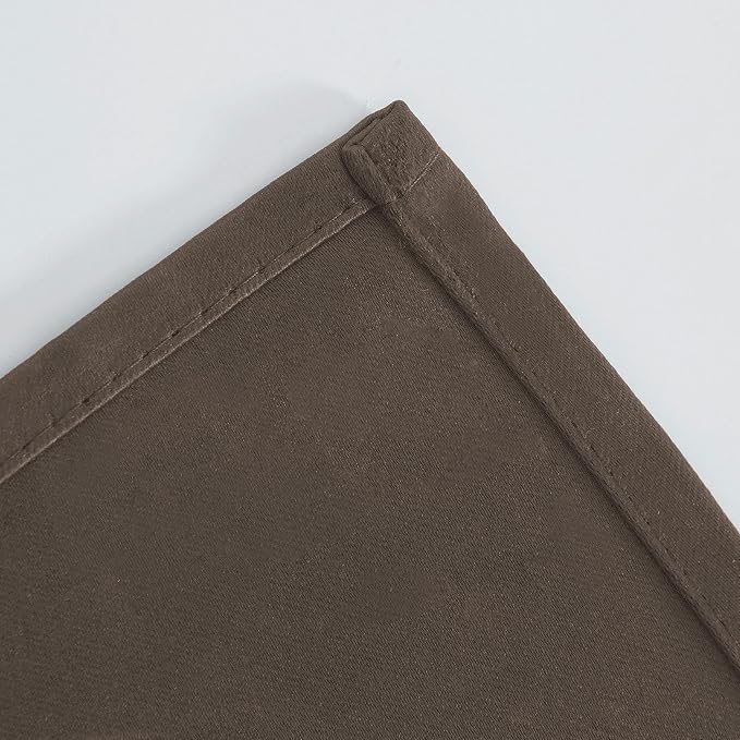 Chocolate Brown Thermal Blackout Curtains/38 x 63 Inch/Set of 2 Panels Room - Image 8