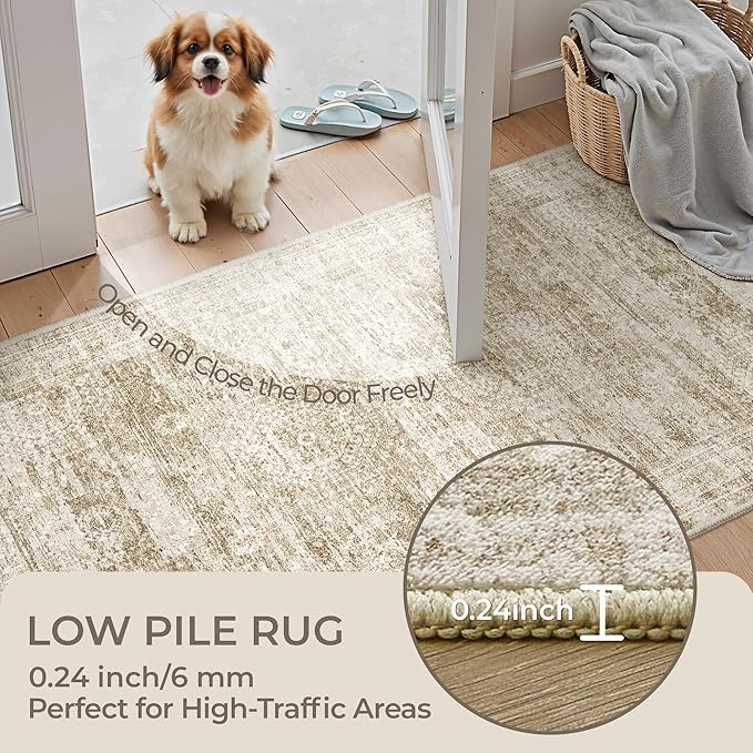 3x10 Runner Rug Non Slip, Washable Hallway Runner Rug, Laundry Room, Soft - Image 6