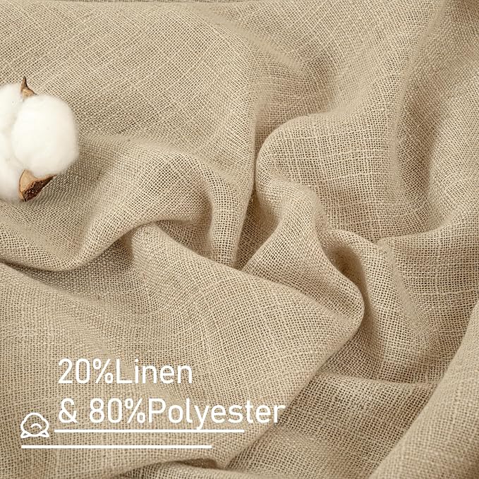Living Room Linen Curtains 95 Inch - Image 2