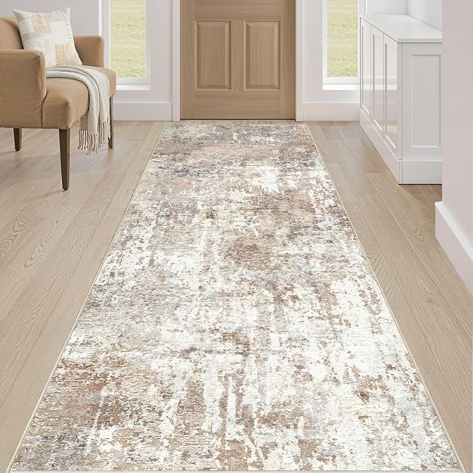 LOONGRUG Runner Rug 2x5 Machine Washable Non-Slip Kitchen Neutral Rug | Modern - Image 4