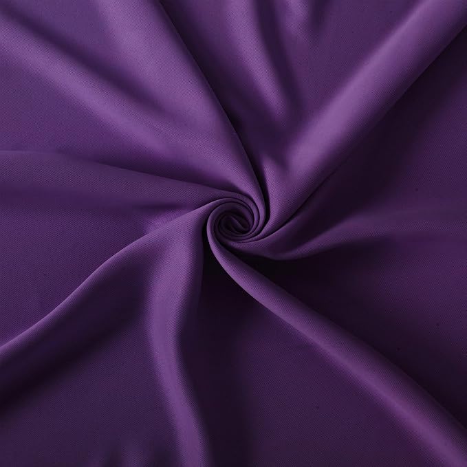 Purple Blackout Curtains 40 x 63 Inch Length/Set of 2 Curtain Panels/Thermal - Image 6