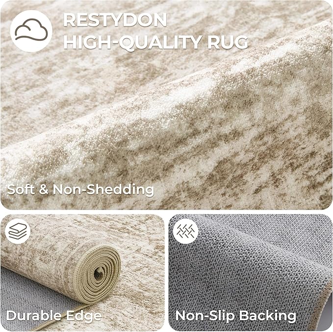 2x3 Rug Non Slip, Small Washable Entryway Rug, Runner - Image 7