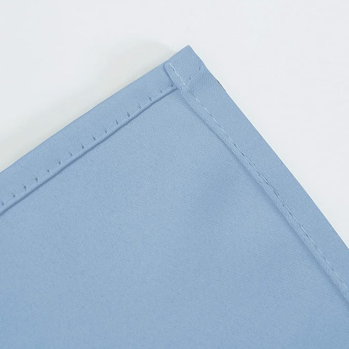 Sky Blue Thermal Blackout Curtains/52 x 84 Inch/Set of 2 Panels Room Darkening - Image 8