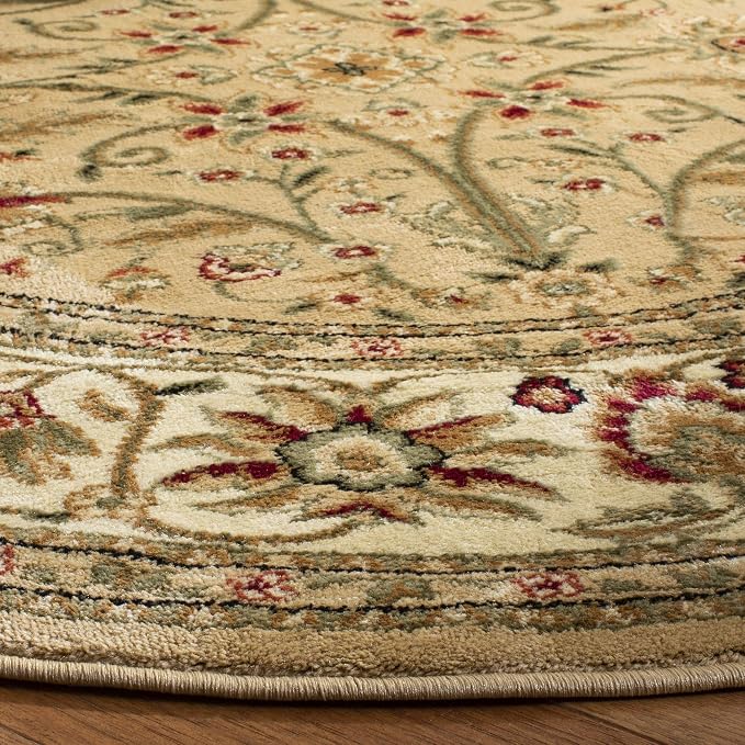 SAFAVIEH Lyndhurst Collection 6' Round Beige/Ivory LNH212D Traditional Oriental - Image 5