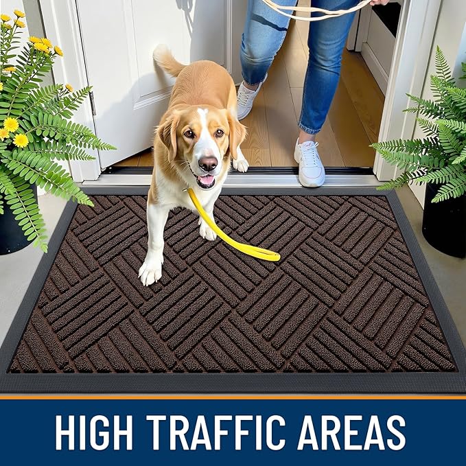 OLANLY Front Door Mat Outside Entrance, Waterproof Heavy-Duty Doormat | 29.5x17 - Image 7