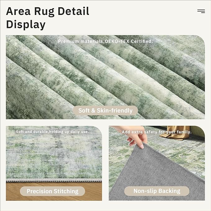 Soalmost Abstract 7x10 Area Rug - Image 6