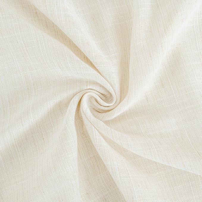 BGment Ivory Linen Curtains 90 Inches Long - Image 9