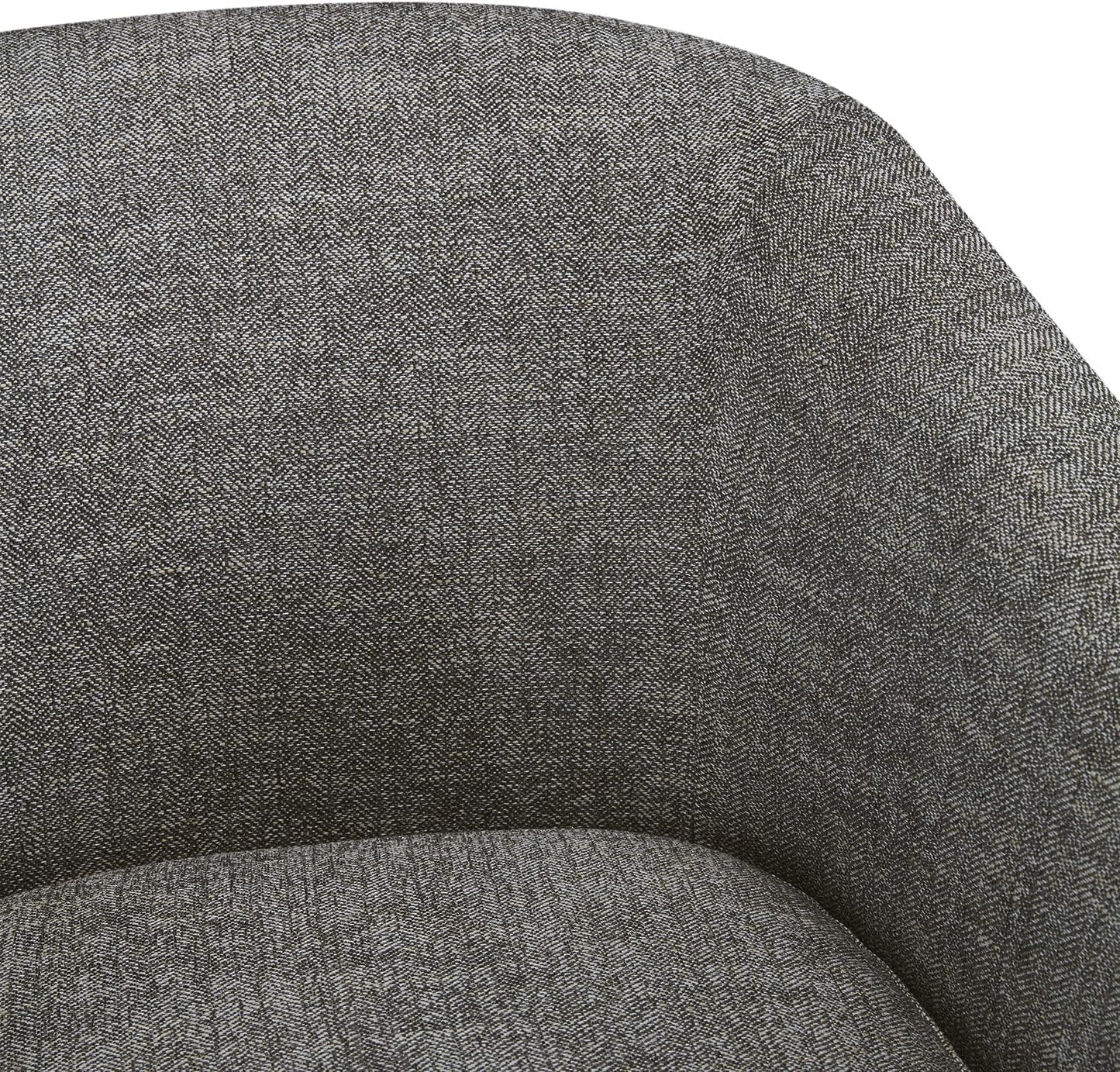 CHITA Swivel Accent Chair, FSC Certified Upholstered Fabric Barrel Chair for Living Room Set of 2, Fully Assembled, Pebble Grey