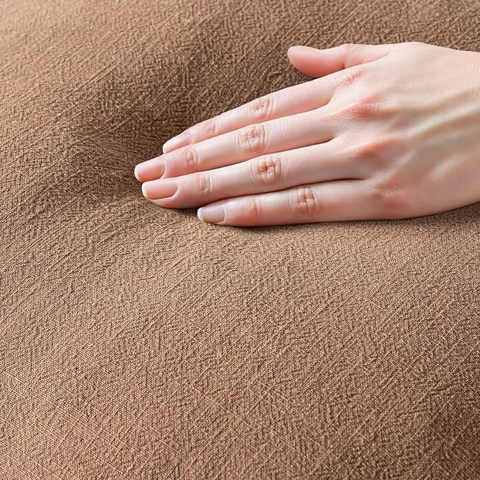 MIULEE Linen Fringe Decorative Fall Lumbar Throw Pillow Covers Brown 12x20 | - Image 2