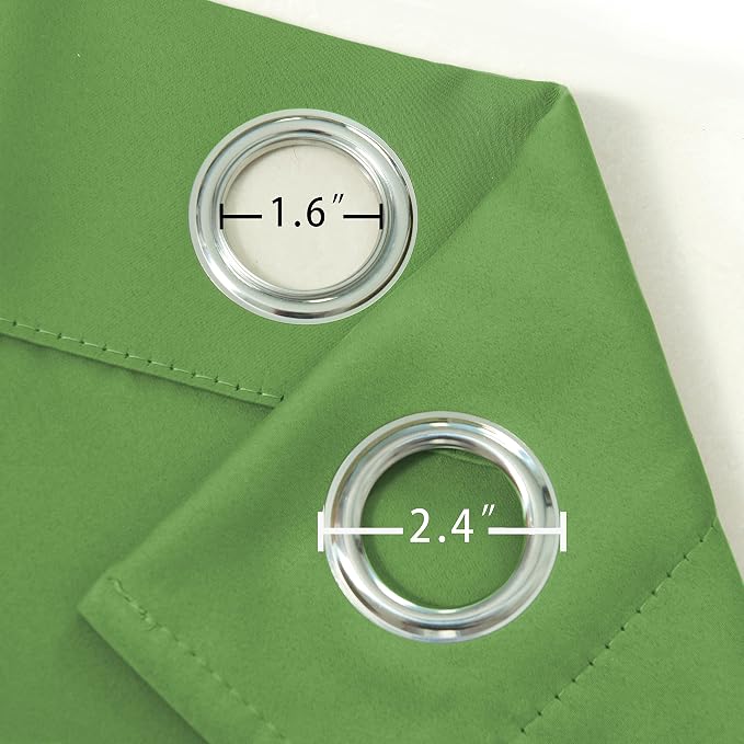 Light Green Thermal Blackout Curtains/42 x 95 Inch/Set of 2 Panels Room - Image 6